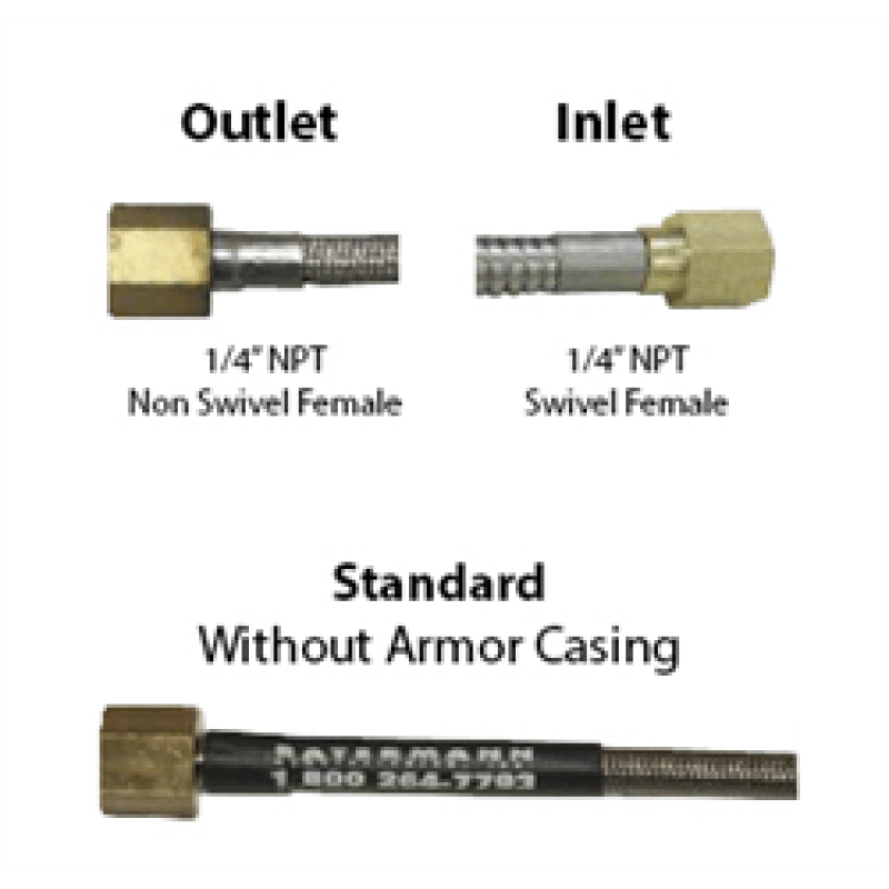 Conductive PTFE Hose 1/4 Female x Female NPT Swivel