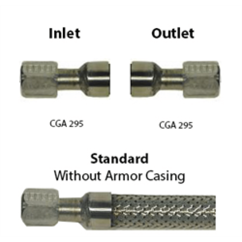 Cryogenic Hose3/4 ID CGA 295 Ends, Custom Lengths