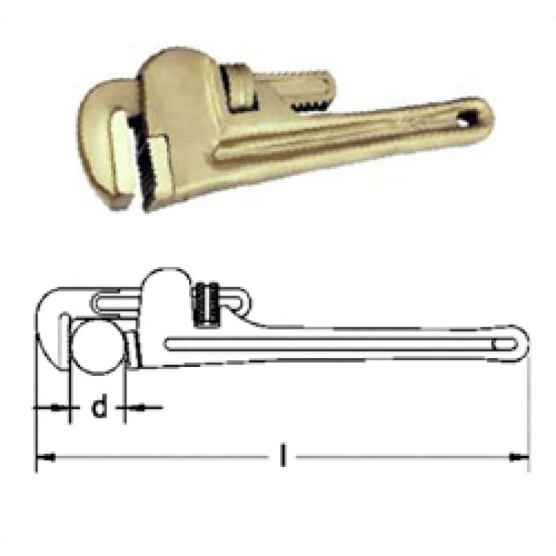 Non-Sparking Wrench, Pipe