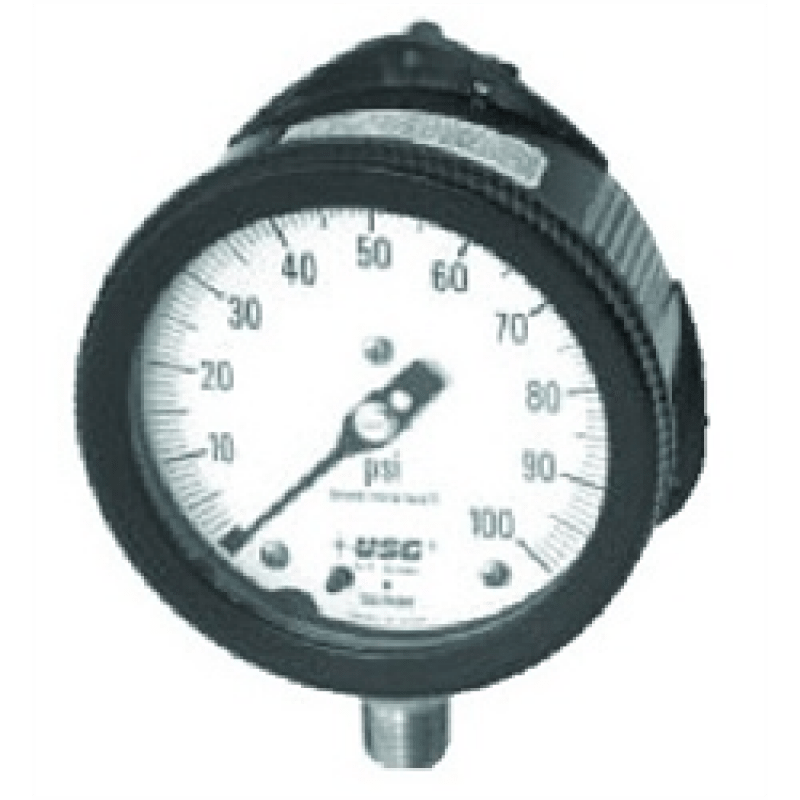 Solfrunt 4.5" Process Gauges, Low Mount Brass