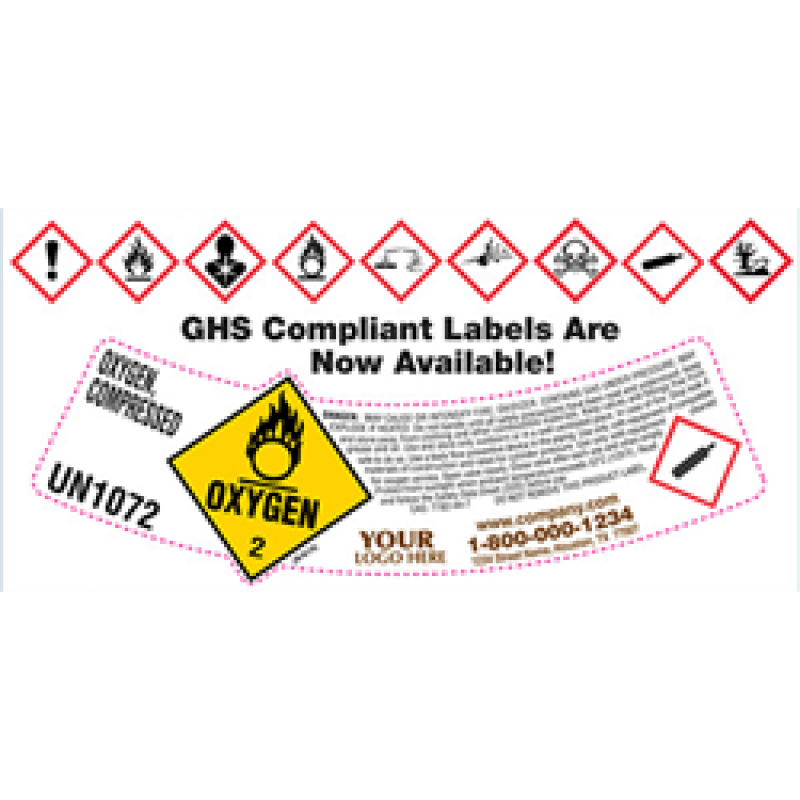 ROLLS of Cylinder Shoulder Labels - Custom Imprinted