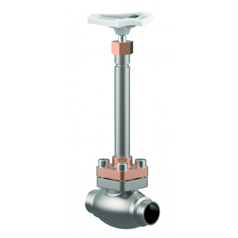 Herose Globe Valves Stainless Extended Stem with Bronze Top Works