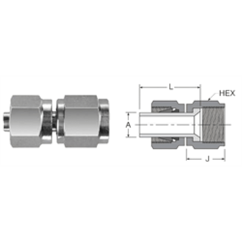 Tube Fitting 37 Degree Flare Adapter