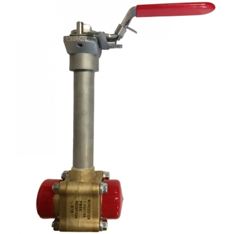 Worcester Cryogenic Ball Valve Extended Stem, Brass