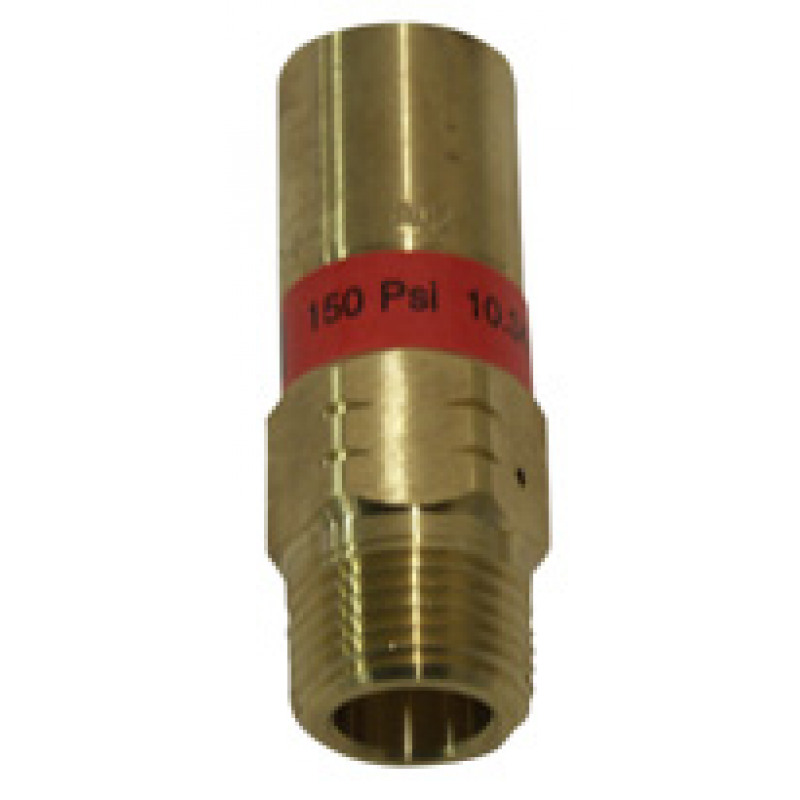 Primarily Designed for Vapor Line Safety in Gas and Cryogenic Systems Non-ASME 250 PSI Tamper Resistant Oxygen Service per CGA G-4.1 Rego 1/4 Relief Valve Brass Material 