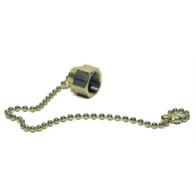 Dust Cap & Chain Assembly for Dewar CGA Fittings