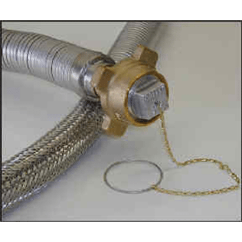 Bulk Hose Double Braid 2" ID, 2"FNPT x 2"MNPT, No Armor