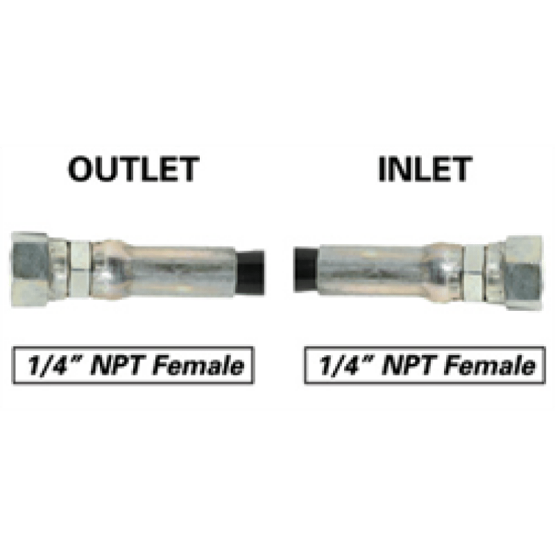 CO2 Thermoplastic Low Pressure Pigtails, Female x Female