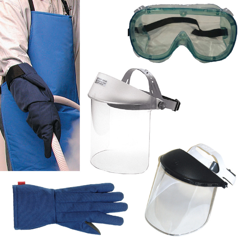 Cryogenic Clothing: Gloves, Aprons, Face Shields, & Accessories