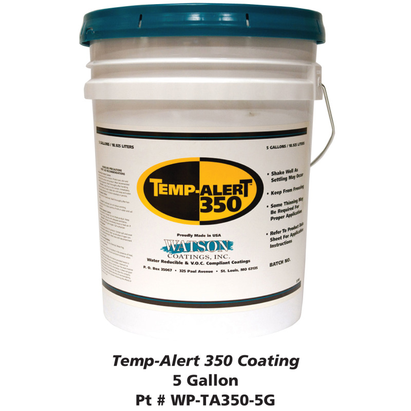 Cylinder Paint TEMP-ALERT® 350 Clear, 5 Gallon Bucket